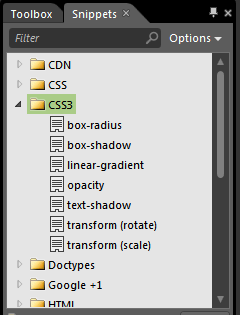 CSS3 vendor specific style properties